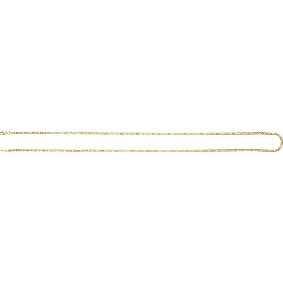 2.25 mm Curbed Anchor Chain Bracelet (2.25 Mm / 7 In) - gallery - Series CH484