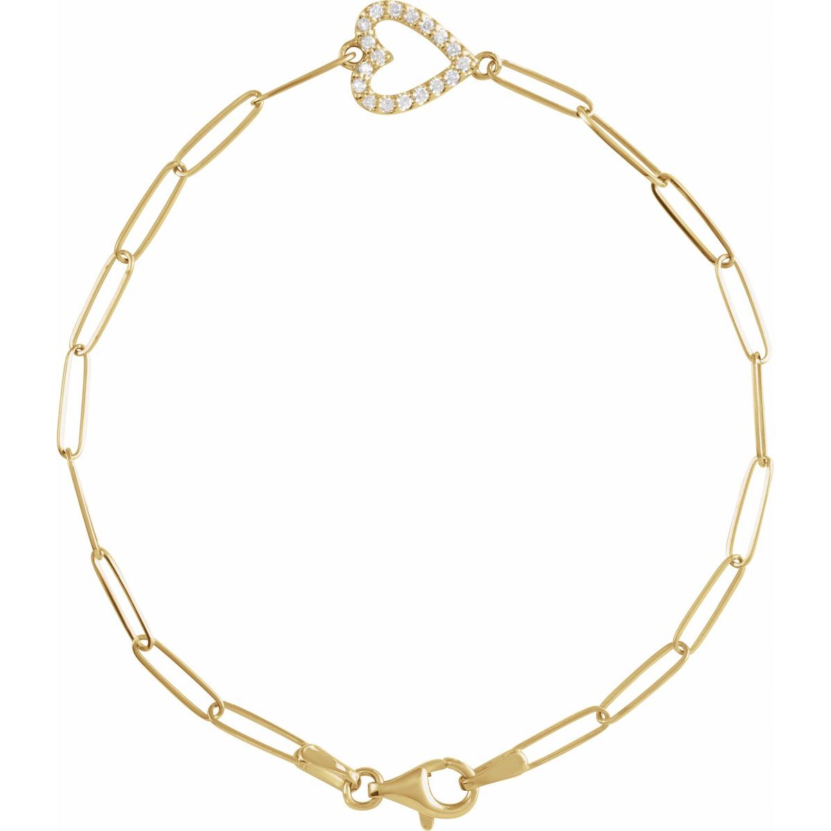 Accented Heart Bracelet - Series BRC909
