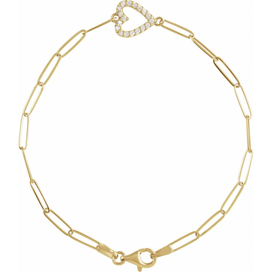 Accented Heart Bracelet - Series BRC909
