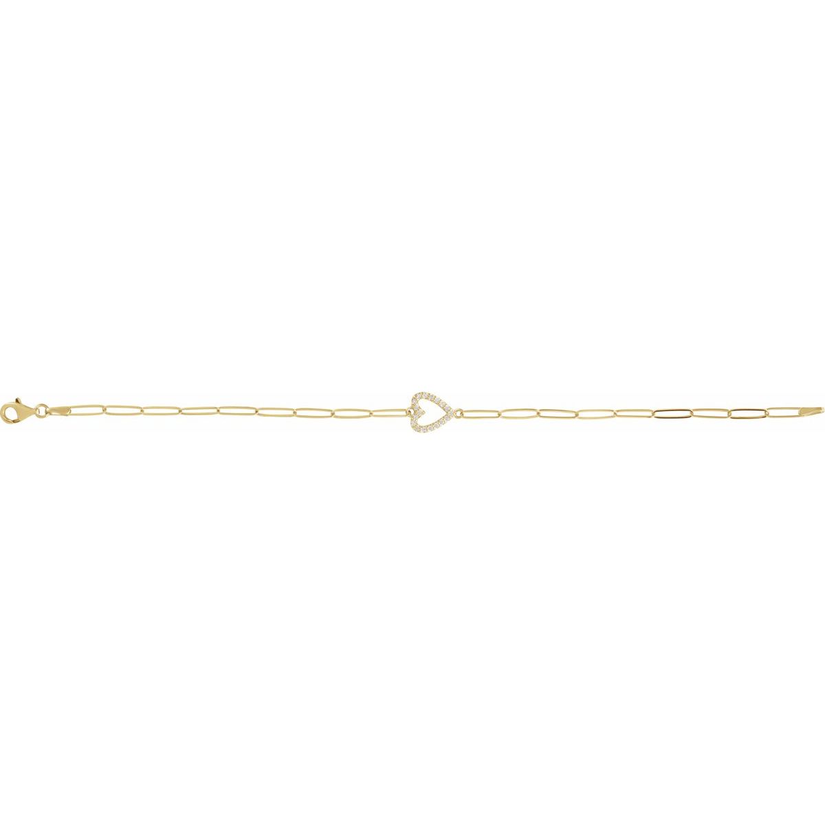 Accented Heart Bracelet - gallery - Series BRC909