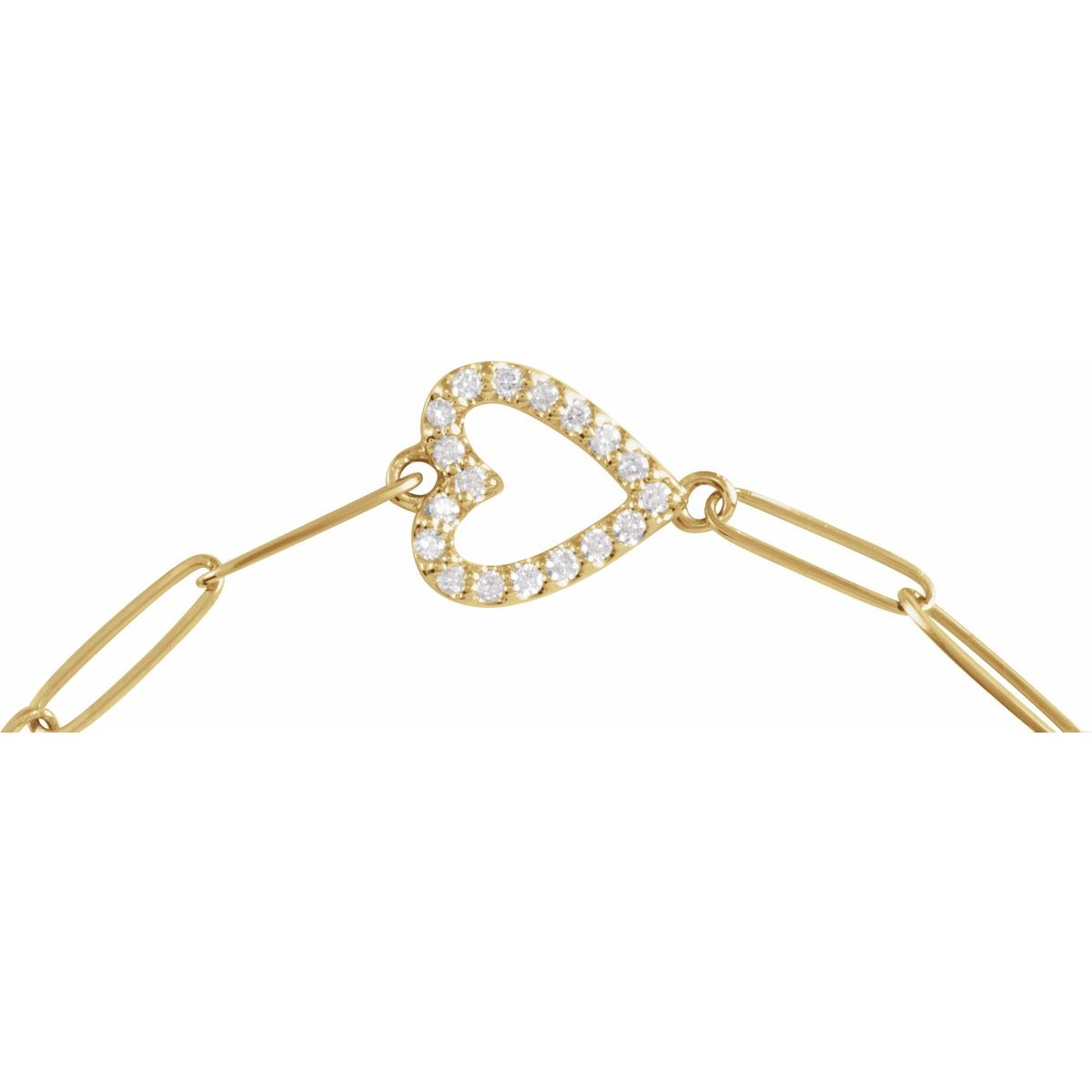 Accented Heart Bracelet - gallery - Series BRC909