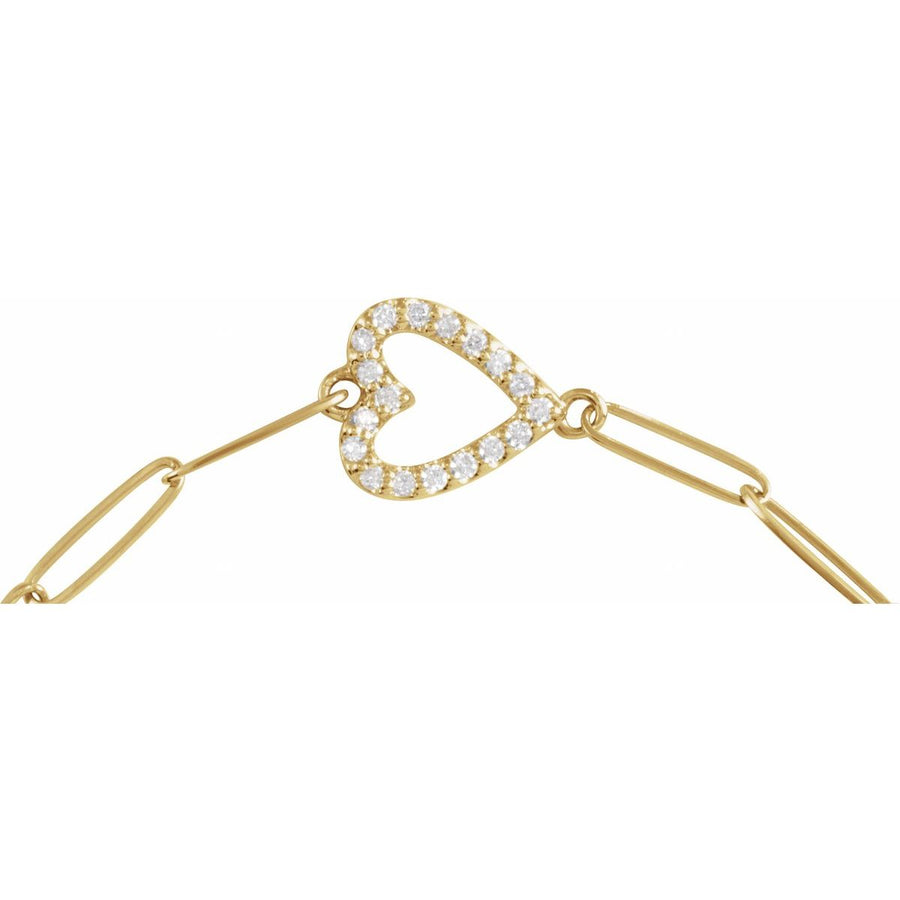 Accented Heart Bracelet - gallery - Series BRC909