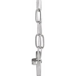 Sterling Silver .04 CTW Natural Diamond Toggle 16" Necklace