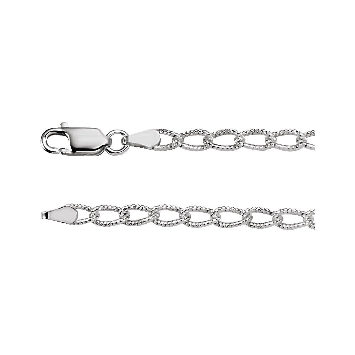 3 mm Curb Chain Bracelet (3 Mm / 9 1/2 In) - Series CH571
