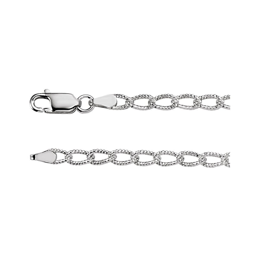 3 mm Curb Chain Bracelet (3 Mm / 9 1/2 In) - Series CH571