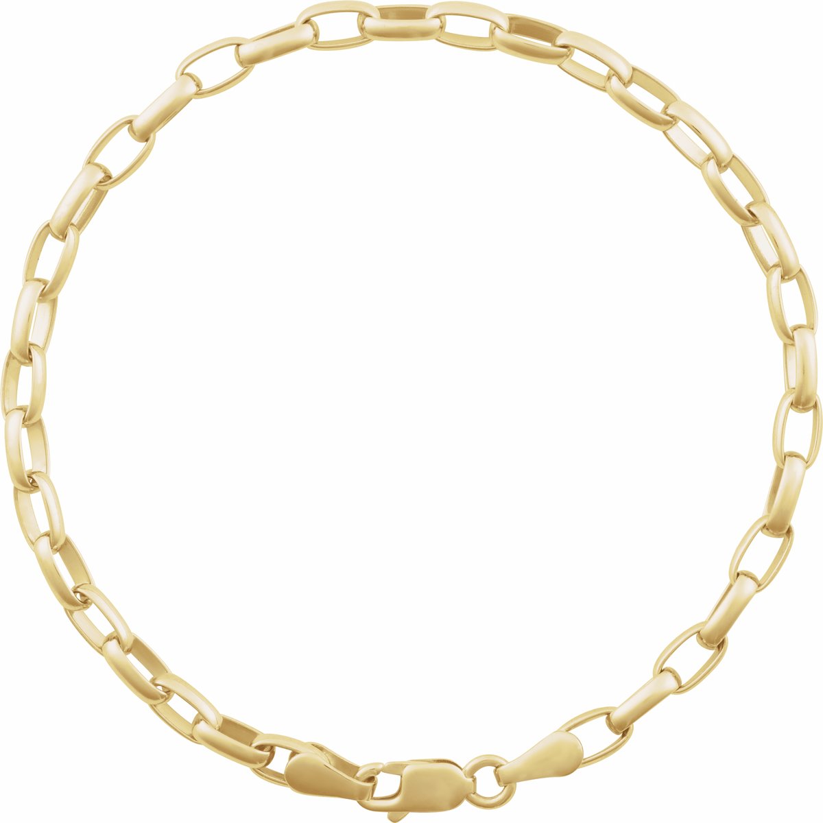 3.9 mm Cable Chain Bracelet (3.9 Mm / 7 In) - gallery - Series CH1227
