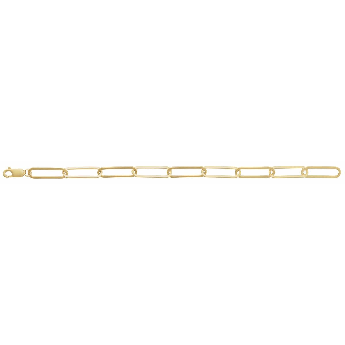 6.2 mm Paperclip-Style Chain Bracelet (6.2 Mm / 7 In) - gallery - Series CH1208
