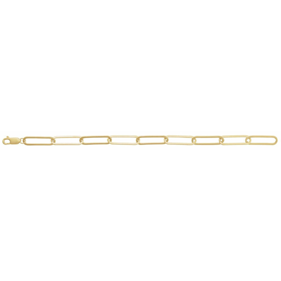 6.2 mm Paperclip-Style Chain Bracelet (6.2 Mm / 7 In) - gallery - Series CH1208