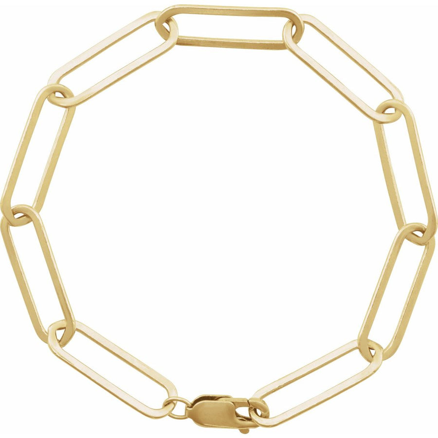 6.2 mm Paperclip-Style Chain Bracelet (6.2 Mm / 7 In) - gallery - Series CH1208