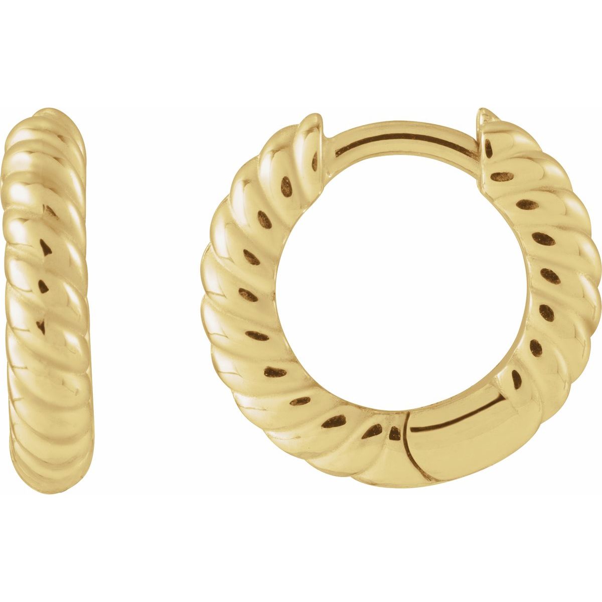 Rope Huggie Hoop Earrings (20 Mm)