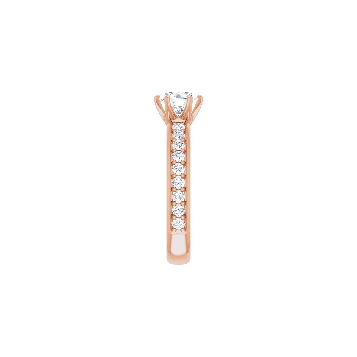 Semi-Set 1/2 CTW Round Solstice Solitaire Engagement Ring (6 Mm) - gallery - Series 122011