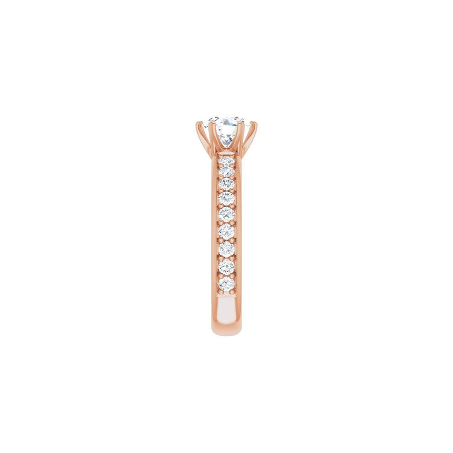 Semi-Set 1/2 CTW Round Solstice Solitaire Engagement Ring (6 Mm) - gallery - Series 122011