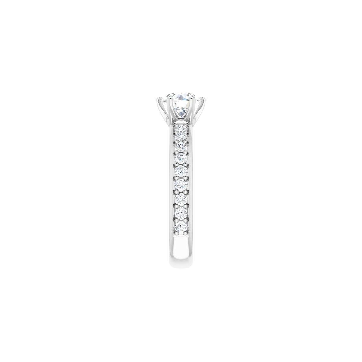 Semi-Set 1/2 CTW Round Solstice Solitaire Engagement Ring (6 Mm) - gallery - Series 122011