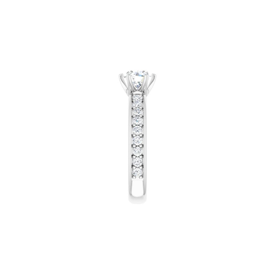 Semi-Set 1/2 CTW Round Solstice Solitaire Engagement Ring (6 Mm) - gallery - Series 122011