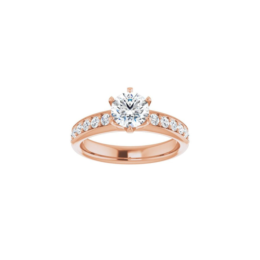 Semi-Set 1/2 CTW Round Solstice Solitaire Engagement Ring (6 Mm) - gallery - Series 122011