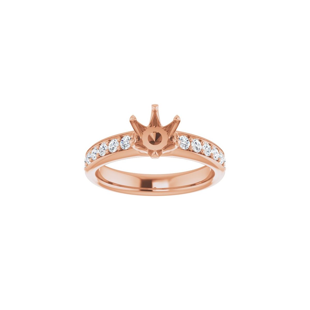 Semi-Set 1/2 CTW Round Solstice Solitaire Engagement Ring (6 Mm) - gallery - Series 122011