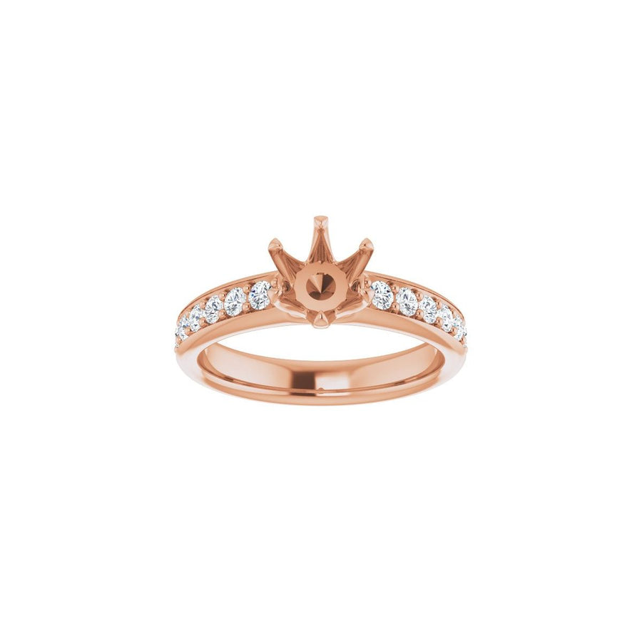 Semi-Set 1/2 CTW Round Solstice Solitaire Engagement Ring (6 Mm) - gallery - Series 122011