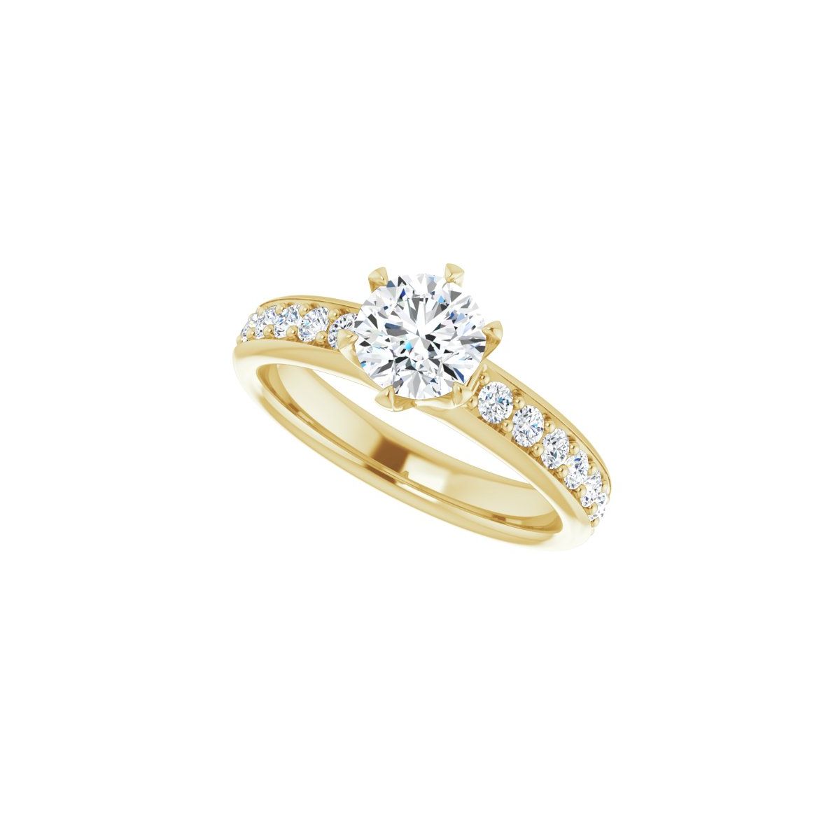 Semi-Set 1/2 CTW Round Solstice Solitaire Engagement Ring (6 Mm) - gallery - Series 122011