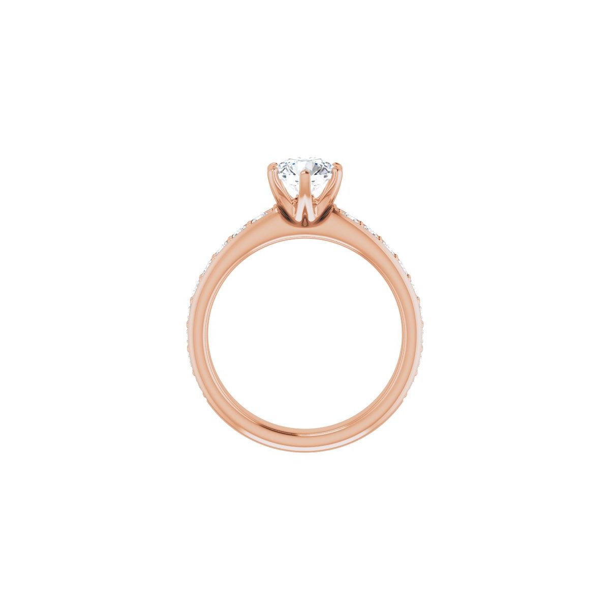 Semi-Set 1/2 CTW Round Solstice Solitaire Engagement Ring (6 Mm) - gallery - Series 122011