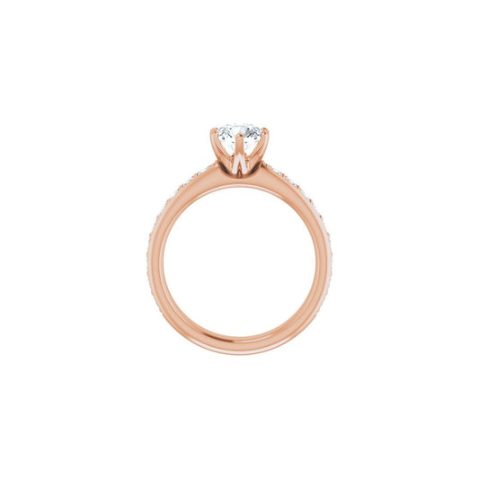 Semi-Set 1/2 CTW Round Solstice Solitaire Engagement Ring (6 Mm) - gallery - Series 122011