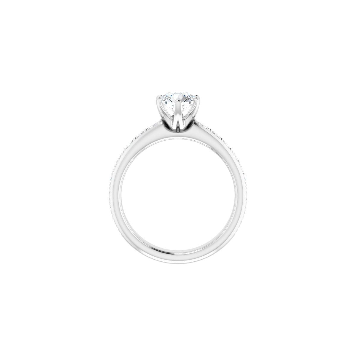 Semi-Set 1/2 CTW Round Solstice Solitaire Engagement Ring (6 Mm) - gallery - Series 122011