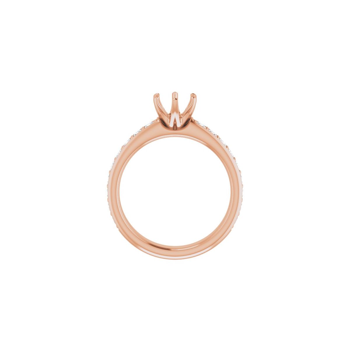 Semi-Set 1/2 CTW Round Solstice Solitaire Engagement Ring (6 Mm) - gallery - Series 122011