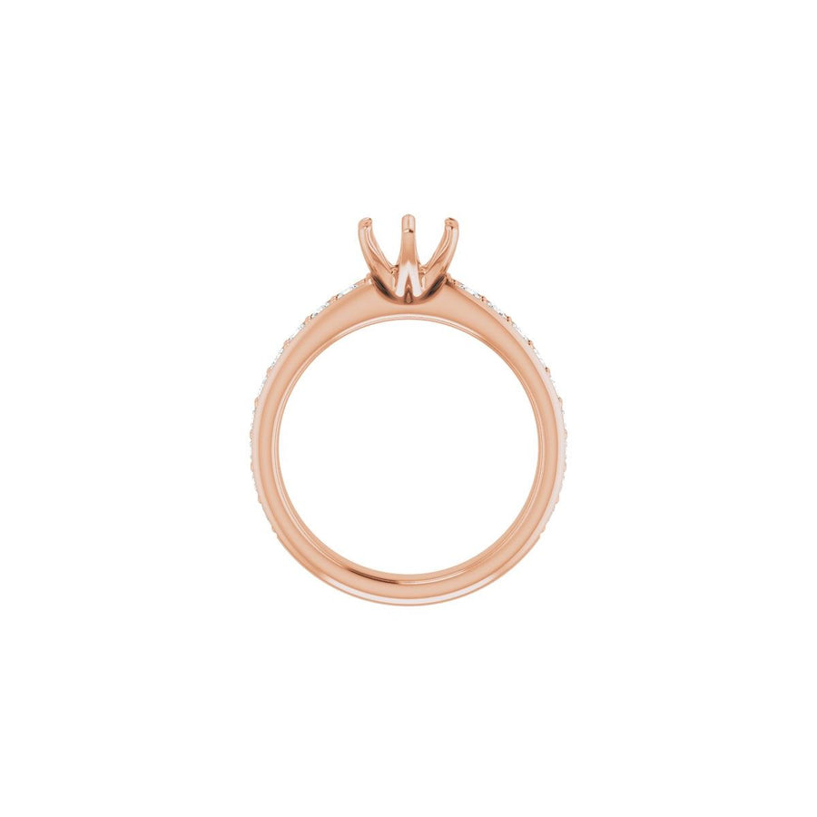 Semi-Set 1/2 CTW Round Solstice Solitaire Engagement Ring (6 Mm) - gallery - Series 122011