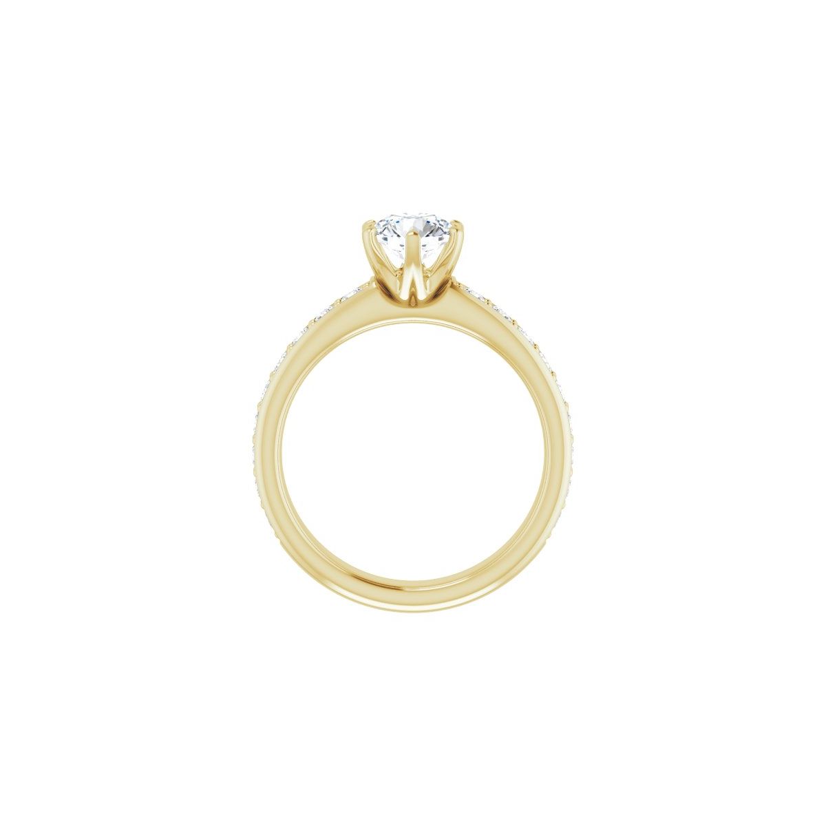Semi-Set 1/2 CTW Round Solstice Solitaire Engagement Ring (6 Mm) - gallery - Series 122011