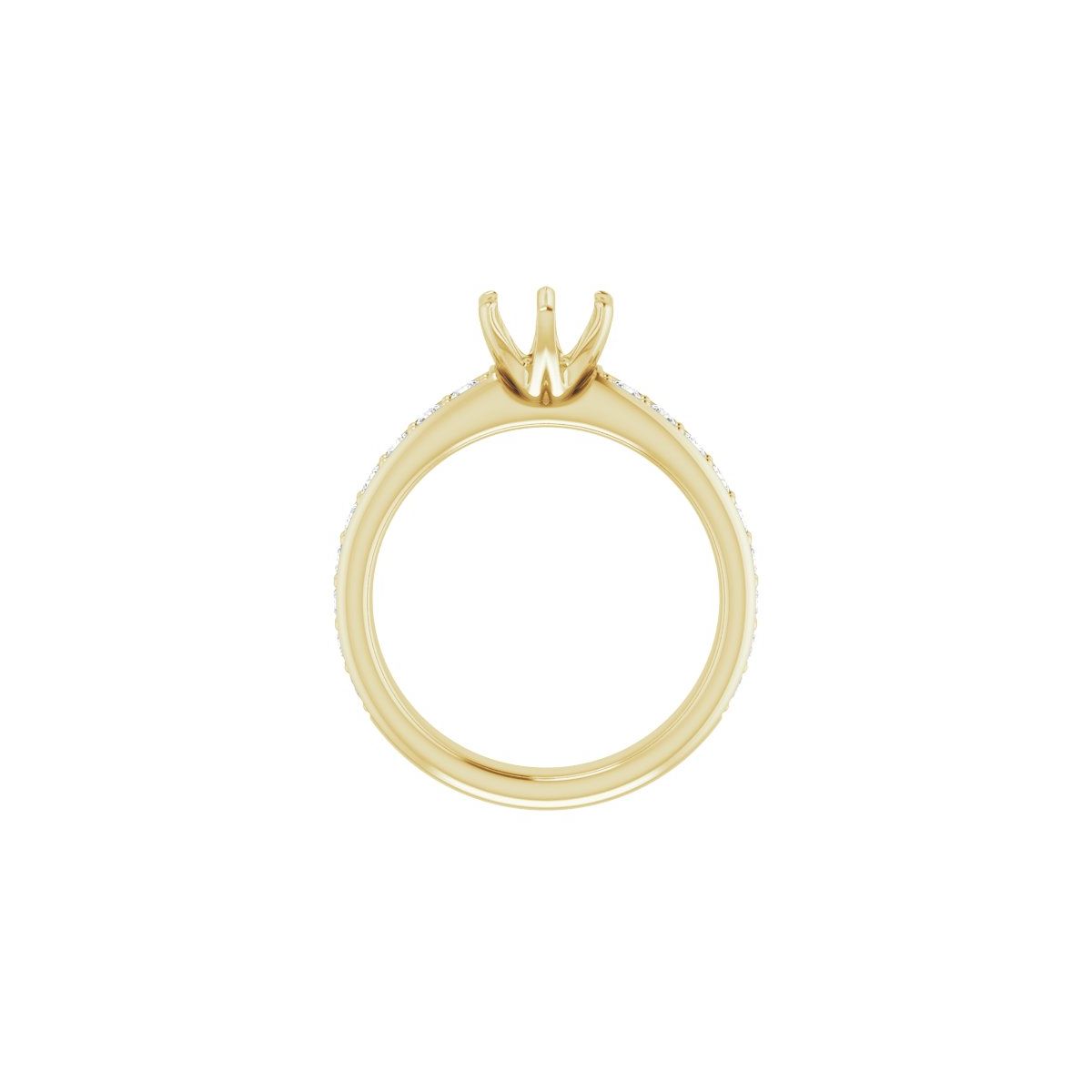 Semi-Set 1/2 CTW Round Solstice Solitaire Engagement Ring (6 Mm) - gallery - Series 122011