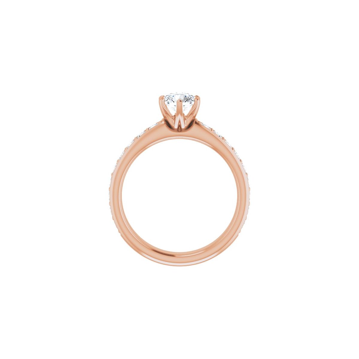 Semi-Set 1 1/8 CTW Round Solstice Solitaire Engagement Ring (5.5 Mm) - gallery - Series 122011