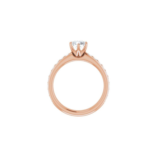 Semi-Set 1 1/8 CTW Round Solstice Solitaire Engagement Ring (5.5 Mm) - gallery - Series 122011