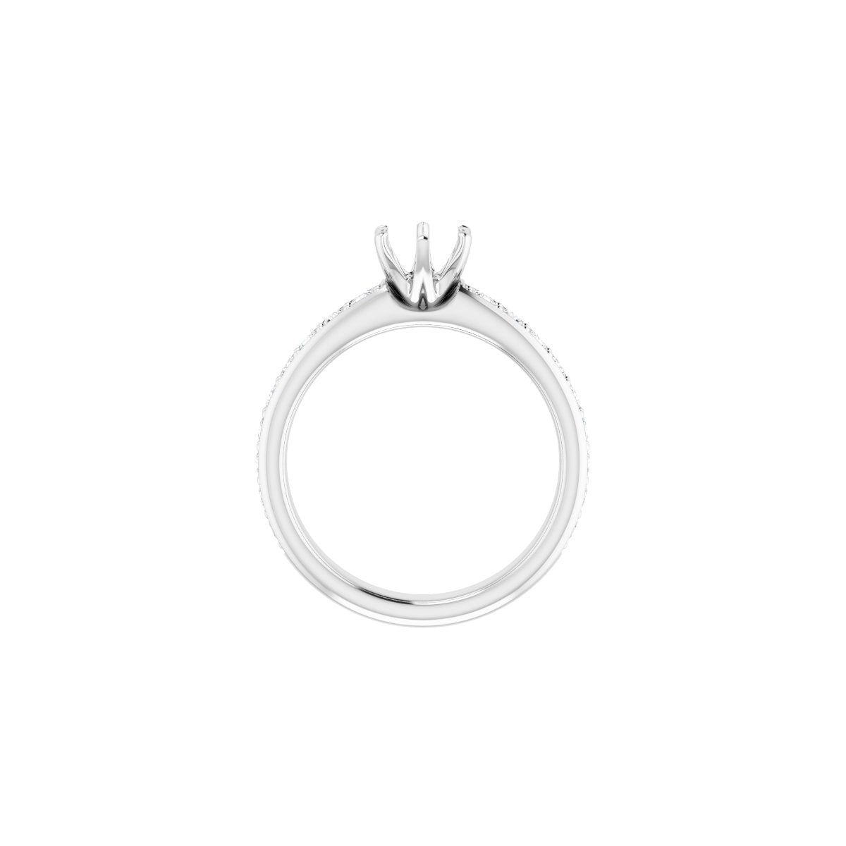 Semi-Set 1 1/8 CTW Round Solstice Solitaire Engagement Ring (5.5 Mm) - gallery - Series 122011