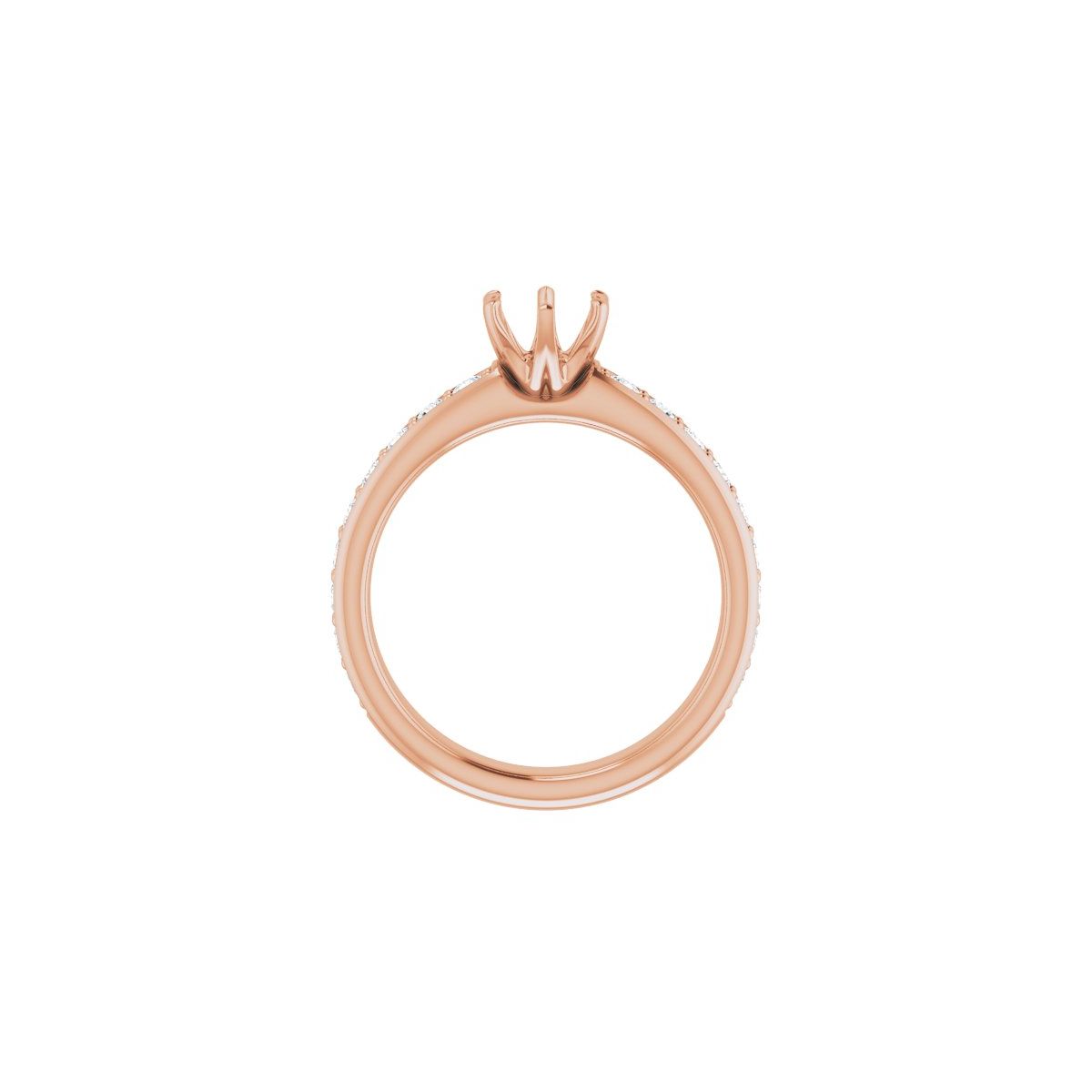 Semi-Set 1 1/8 CTW Round Solstice Solitaire Engagement Ring (5.5 Mm) - gallery - Series 122011