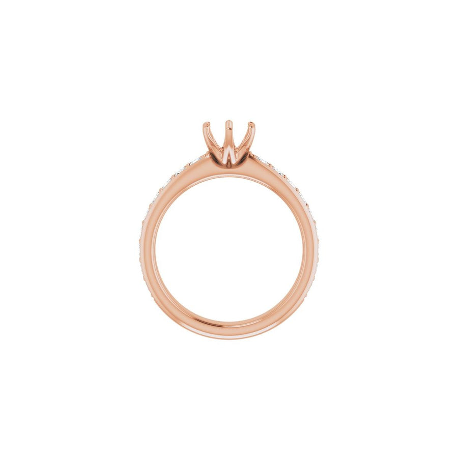 Semi-Set 1 1/8 CTW Round Solstice Solitaire Engagement Ring (5.5 Mm) - gallery - Series 122011