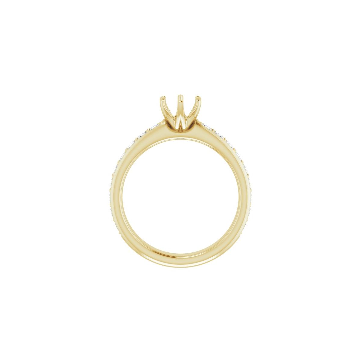 Semi-Set 1 1/8 CTW Round Solstice Solitaire Engagement Ring (5.5 Mm) - gallery - Series 122011
