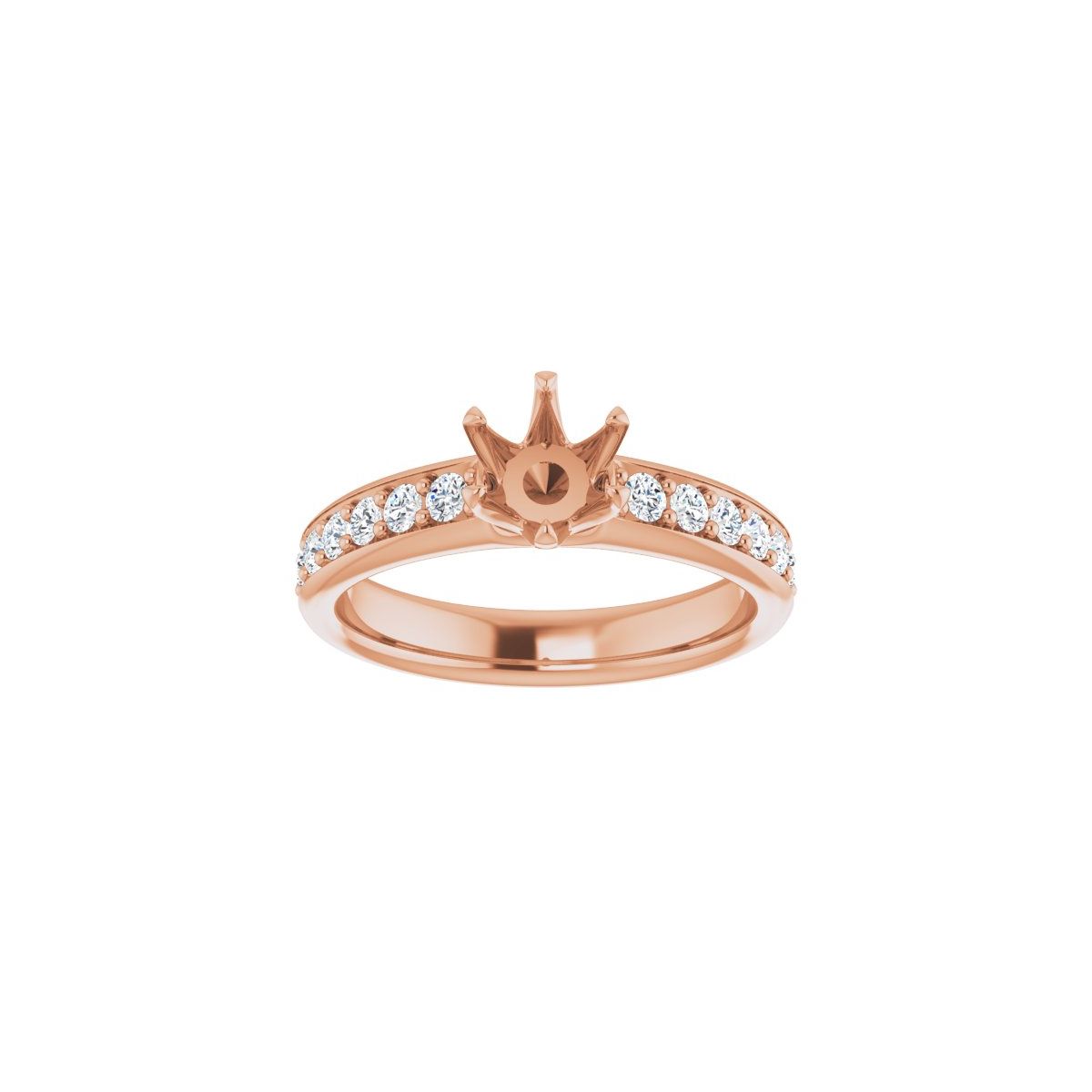 Semi-Set 1 1/8 CTW Round Solstice Solitaire Engagement Ring (5.5 Mm) - gallery - Series 122011
