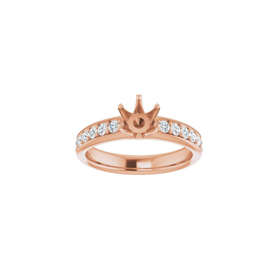 Semi-Set 1 1/8 CTW Round Solstice Solitaire Engagement Ring (5.5 Mm) - gallery - Series 122011