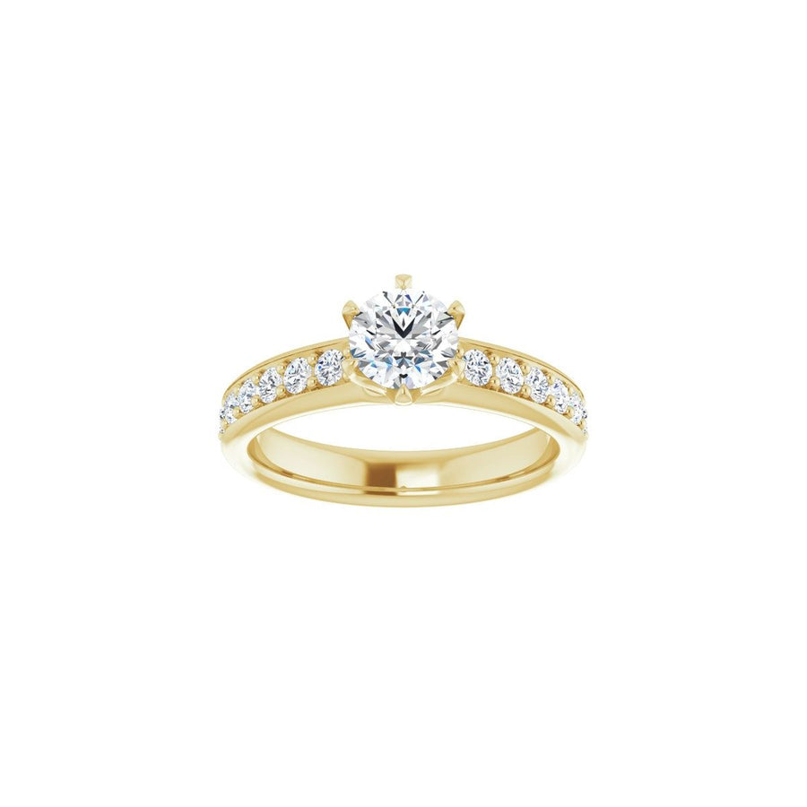 Semi-Set 1 1/8 CTW Round Solstice Solitaire Engagement Ring (5.5 Mm) - gallery - Series 122011
