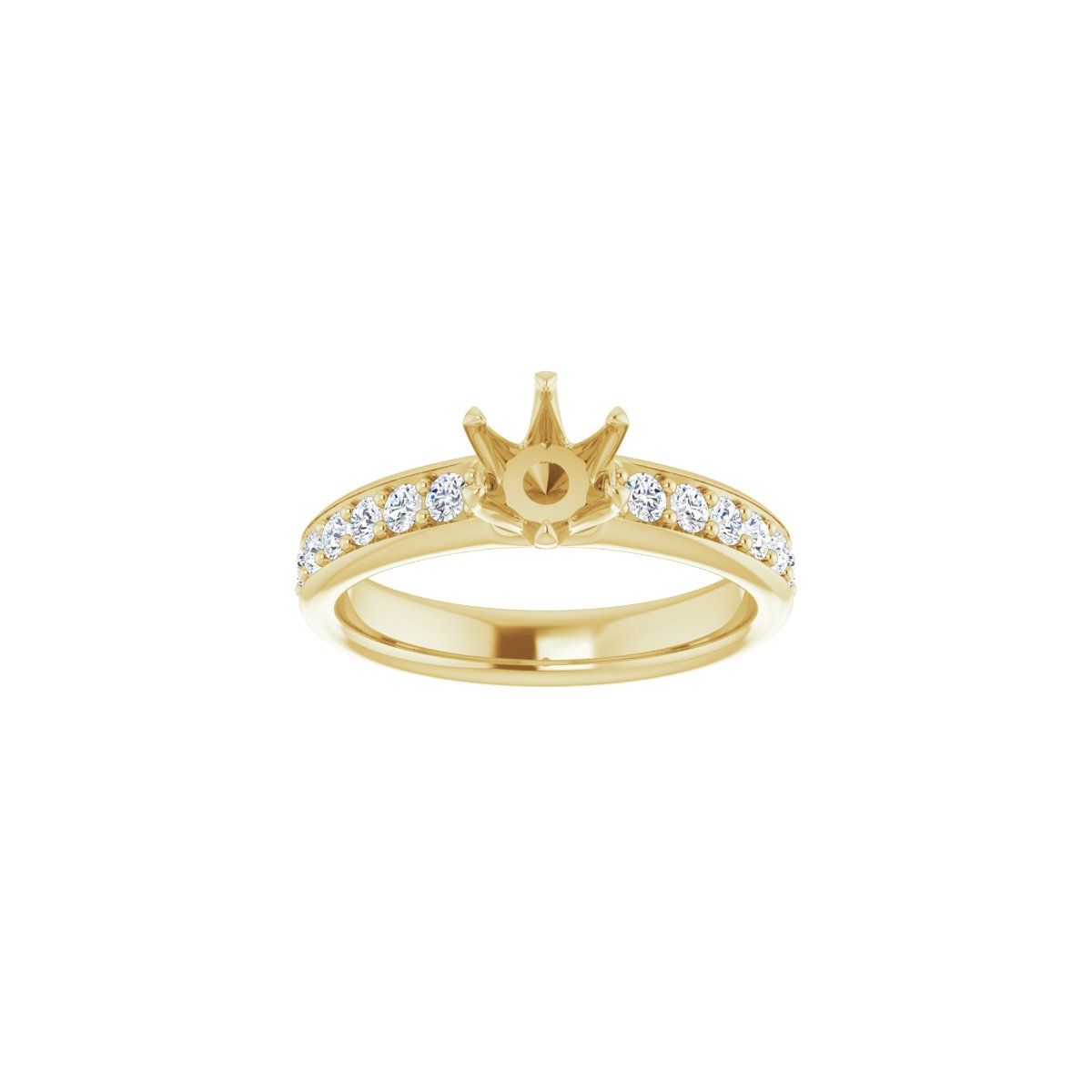 Semi-Set 1 1/8 CTW Round Solstice Solitaire Engagement Ring (5.5 Mm) - gallery - Series 122011
