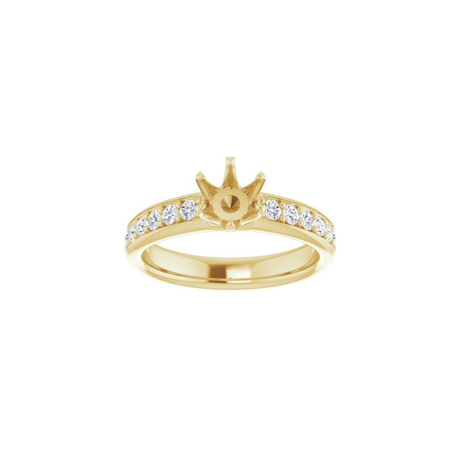 Semi-Set 1 1/8 CTW Round Solstice Solitaire Engagement Ring (5.5 Mm) - gallery - Series 122011