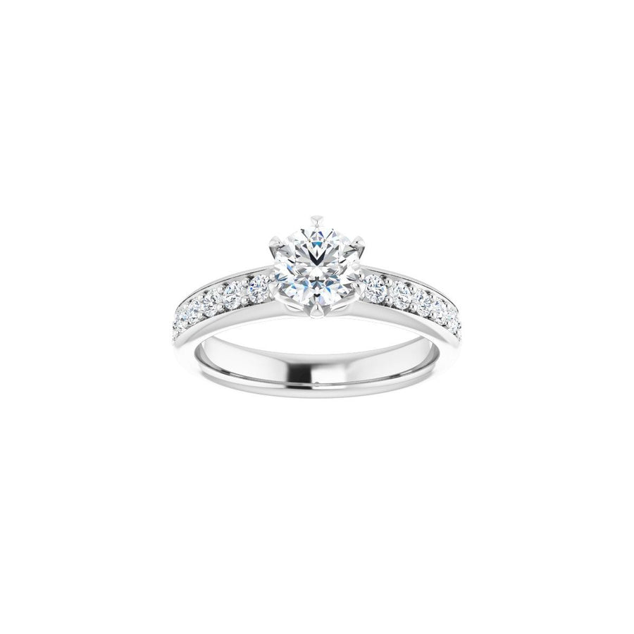 Semi-Set 1 1/8 CTW Round Solstice Solitaire Engagement Ring (5.5 Mm) - gallery - Series 122011