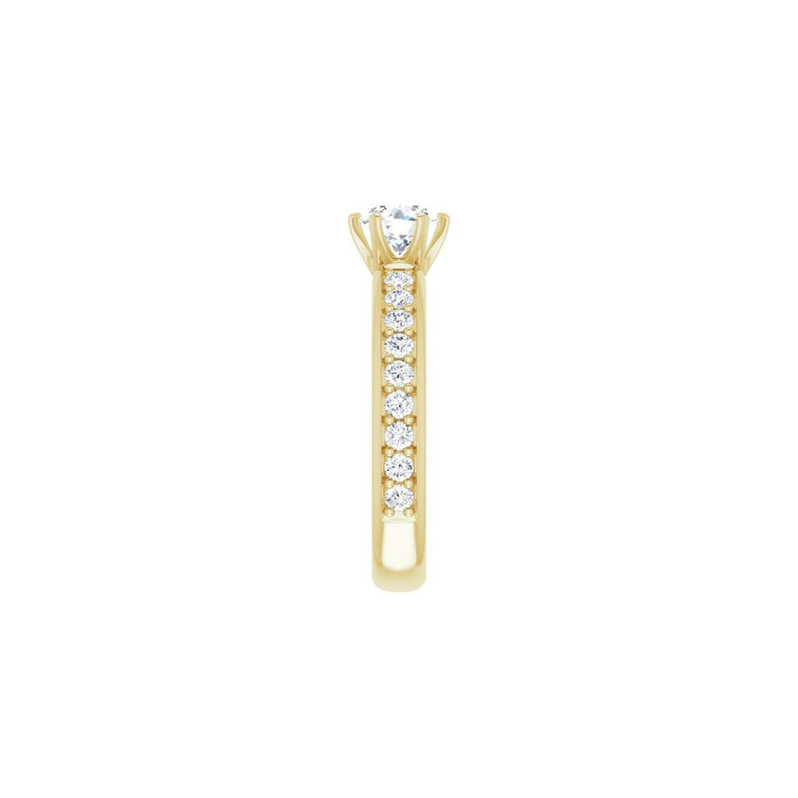 Semi-Set 1 1/8 CTW Round Solstice Solitaire Engagement Ring (5.5 Mm) - gallery - Series 122011