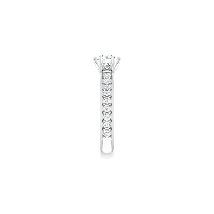 Semi-Set 1 1/8 CTW Round Solstice Solitaire Engagement Ring (5.5 Mm) - gallery - Series 122011