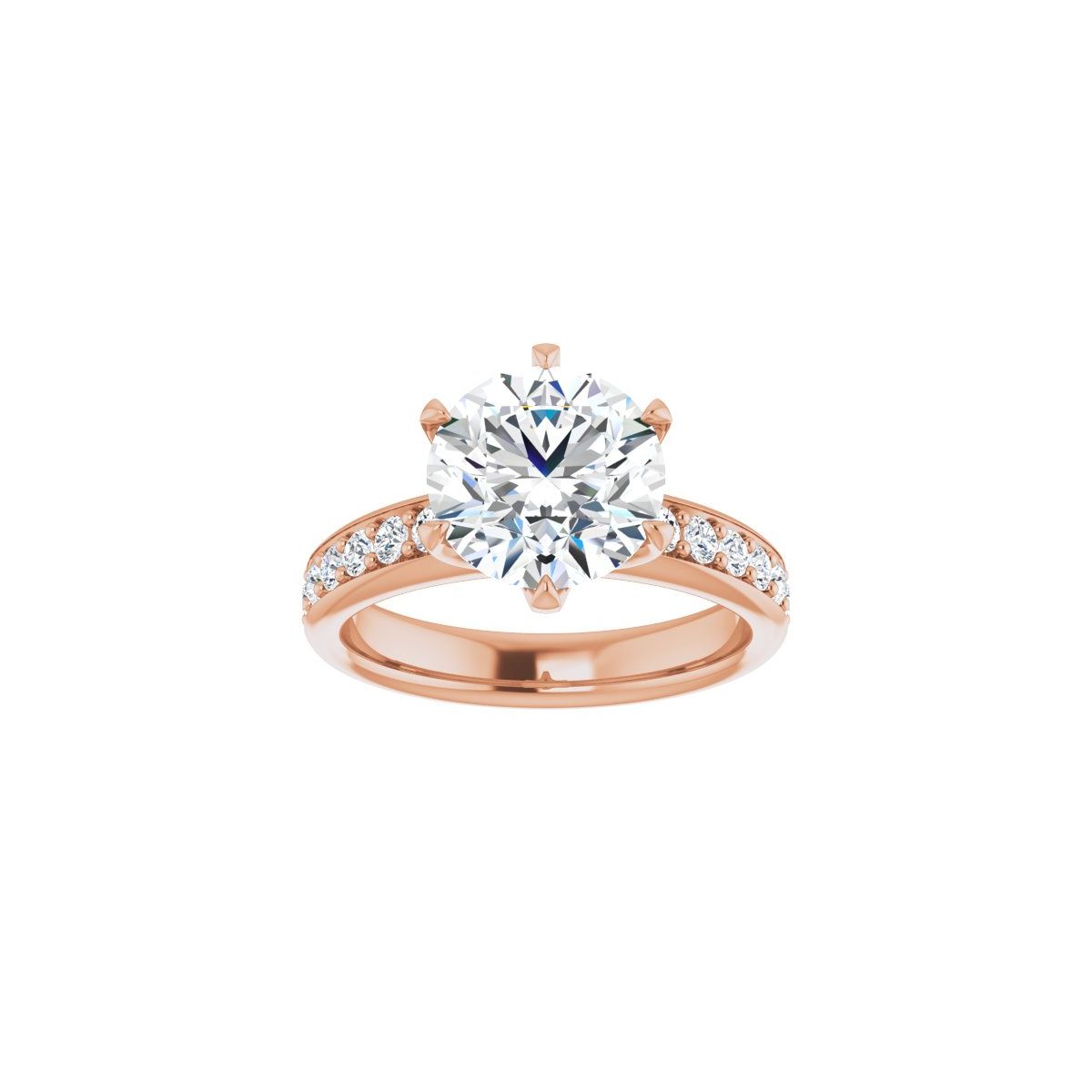 Round Solstice Solitaire Engagement Ring (9 Mm) Mounting - gallery - Series 122011