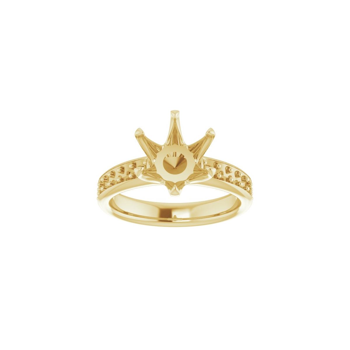 Round Solstice Solitaire Engagement Ring (9 Mm) Mounting - gallery - Series 122011