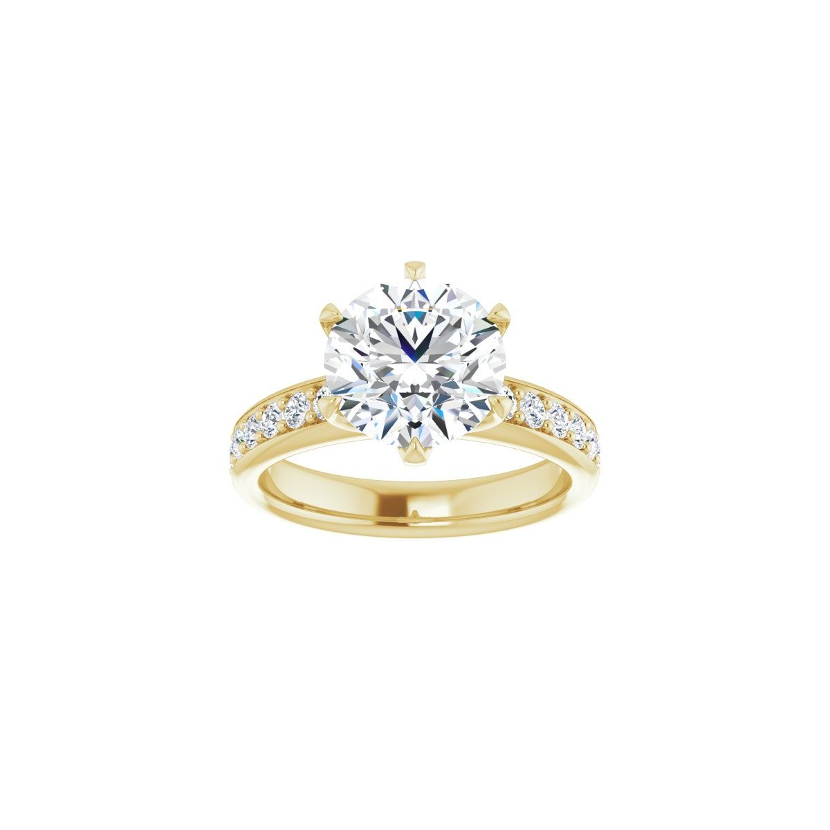 Round Solstice Solitaire Engagement Ring (9 Mm) Mounting - gallery - Series 122011