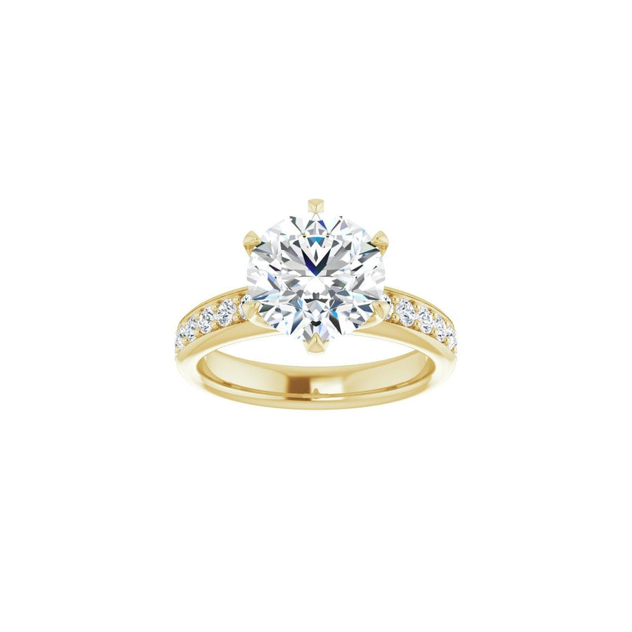 Round Solstice Solitaire Engagement Ring (9 Mm) Mounting - gallery - Series 122011