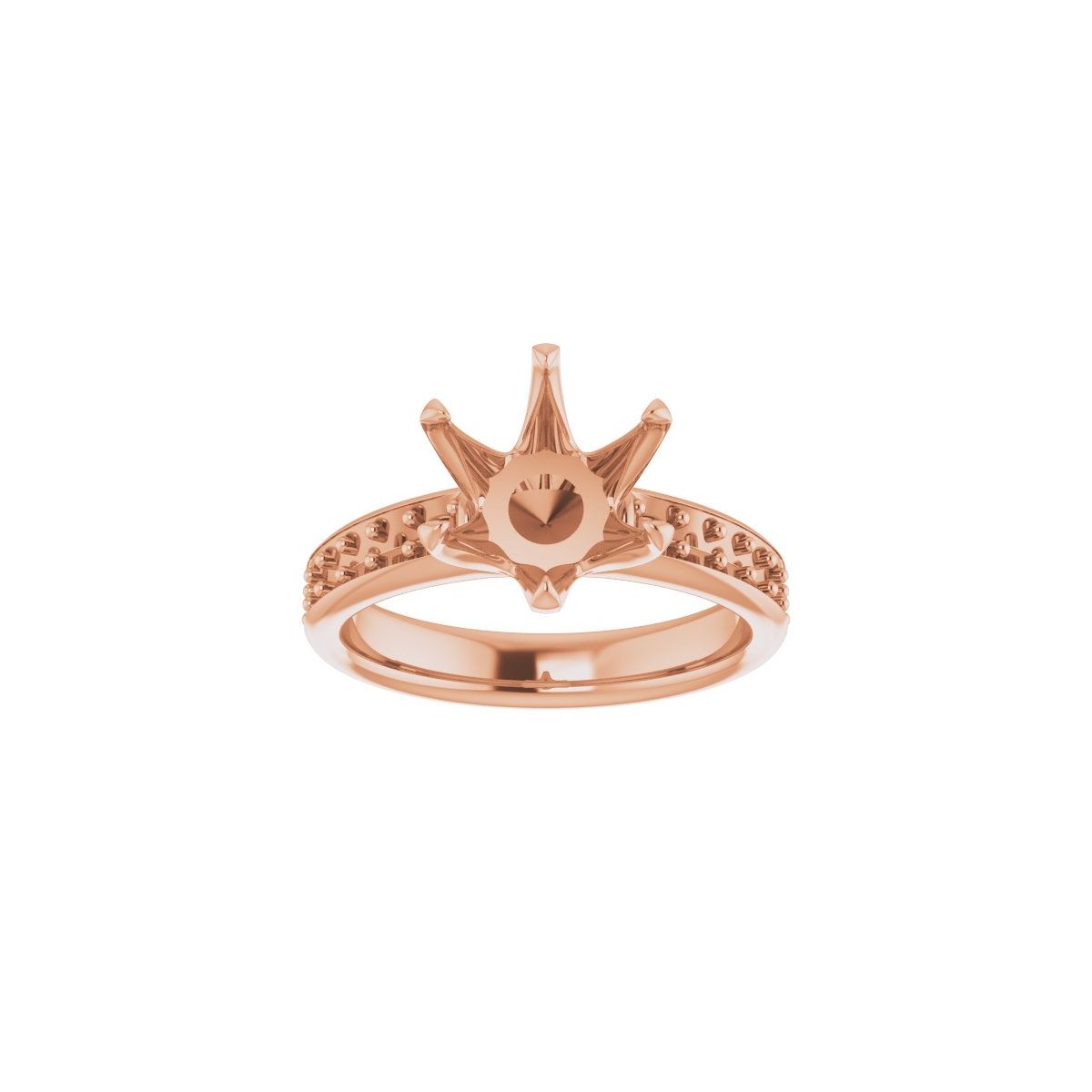 Round Solstice Solitaire Engagement Ring (9 Mm) Mounting - gallery - Series 122011