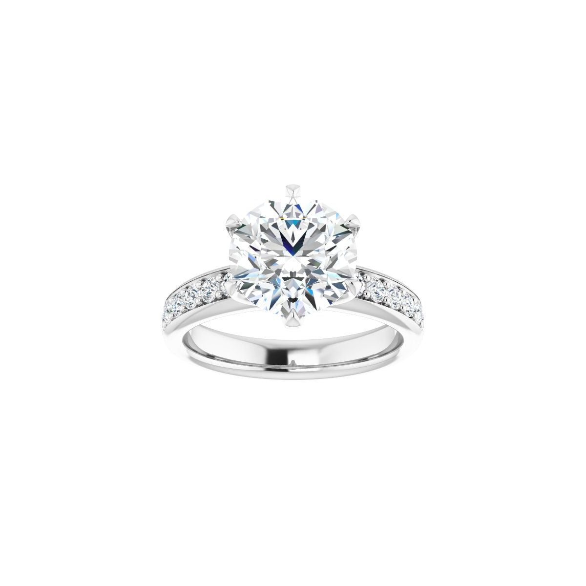 Round Solstice Solitaire Engagement Ring (9 Mm) Mounting - gallery - Series 122011