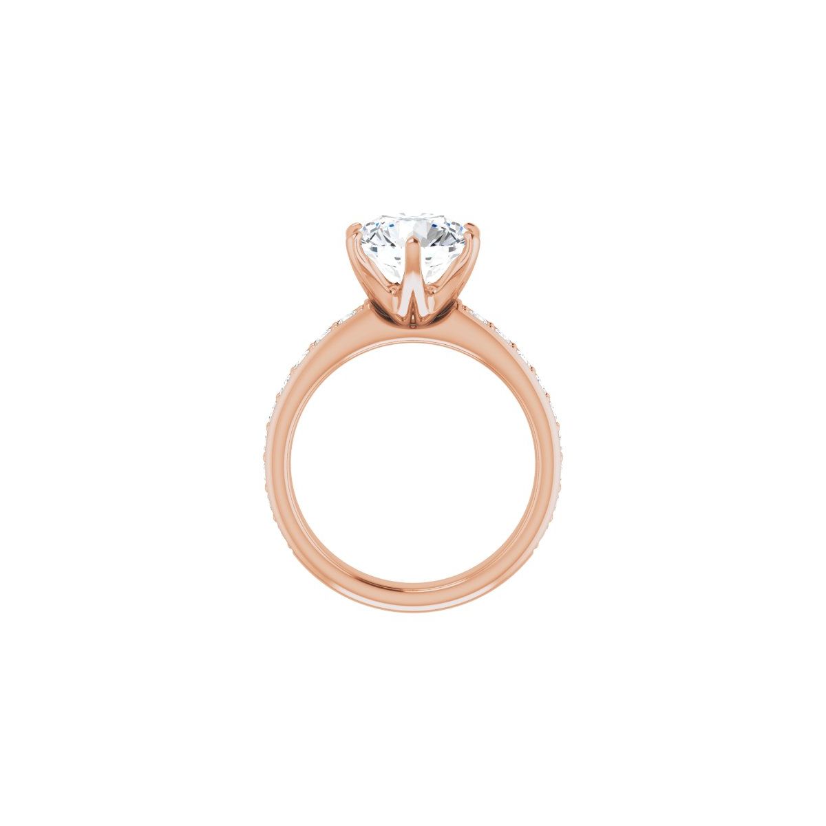 Round Solstice Solitaire Engagement Ring (9 Mm) Mounting - gallery - Series 122011